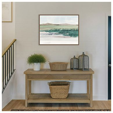 Emerald Grassland II by Ethan Harper Framed Canvas Wall Art Print