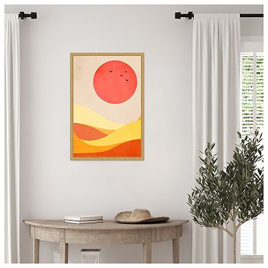 Sweet Harmony by Eins Kubistika Framed Canvas Wall Art Print