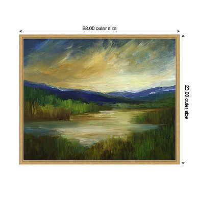 Ancient Retreat by Sheila Finch Framed Canvas Wall Art Print