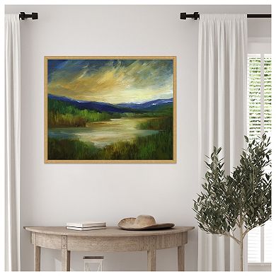 Ancient Retreat by Sheila Finch Framed Canvas Wall Art Print