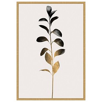 Monochromatic No 9 Beige by Eins Kubistika Framed Canvas Wall Art Print