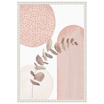 Boho Pink 3 by Sally Ann Moss Framed Canvas Wall Art Print