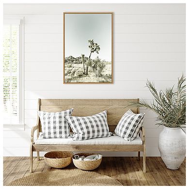 Joshua Tree National Park Vintage Impression by Melanie Viola Framed Canvas Wall Art Print