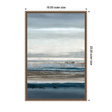 Shoreline Echoes by Hannah Dawson Framed Canvas Wall Art Print