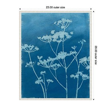 Indigo Print II by Megan Meagher Framed Canvas Wall Art Print