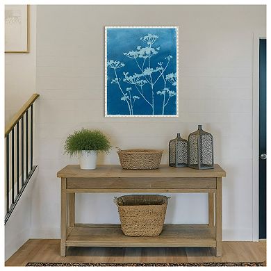Indigo Print II by Megan Meagher Framed Canvas Wall Art Print