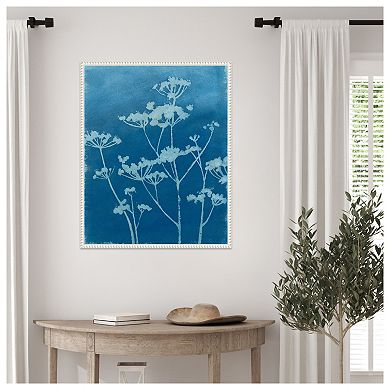 Indigo Print II by Megan Meagher Framed Canvas Wall Art Print