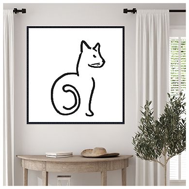 Kitteh II by Alicia Longley Framed Canvas Wall Art Print