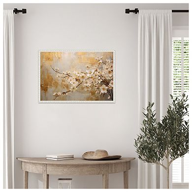 Vintage Floral 75 by Bilge Paksoylu Framed Canvas Wall Art Print