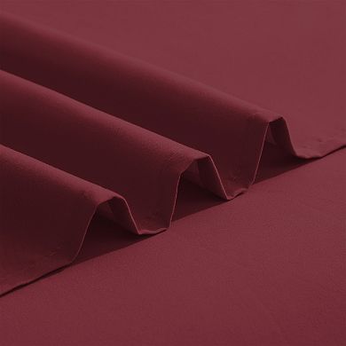 Elegant Comfort Solid 3 Line Embroidery - Soft as a Hotel Premium Quality, 5-Piece Sheet Set