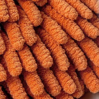 1 Pack Chenille Hand Towels for Bathroom, Cute Soft Absorbent Decorative Hanging Ball Towels 7"x7"