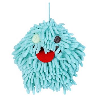 1 Pack Chenille Hand Towels for Bathroom, Cute Soft Absorbent Decorative Hanging Ball Towels 7"x7"