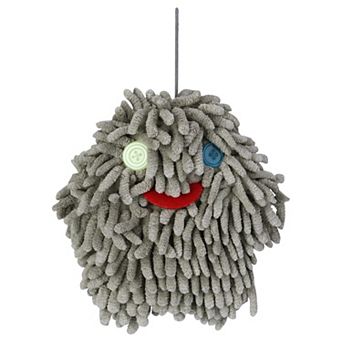 1 Pack Chenille Hand Towels for Bathroom, Cute Soft Absorbent Decorative Hanging Ball Towels 7"x7"