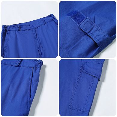 Men's 2 pc Outdoor Workwear Set Long Sleeve Safety Pocket Shirt & Pants