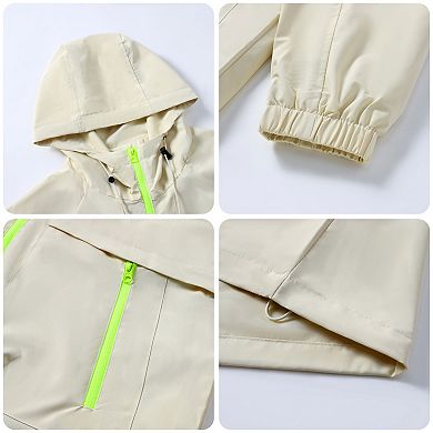 Men's Waterproof Windproof Lightweight Hiking Hooded Soft Shell Jacket