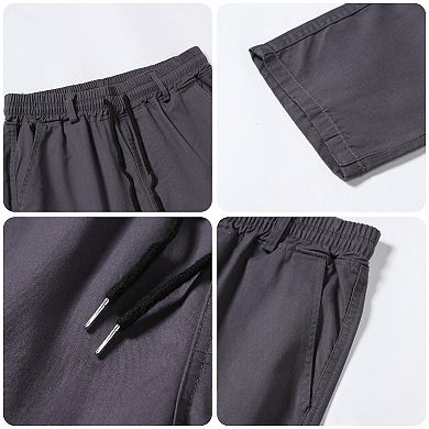 Men's Multi-Pocket Cotton Work Shirt & Pants 2 pc Outdoor Workwear Set