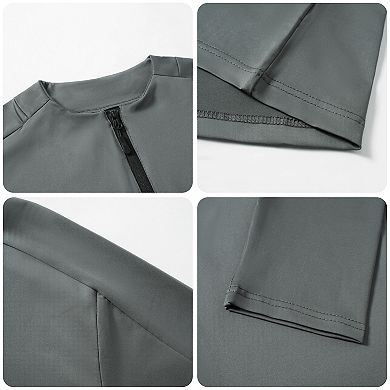 Men's Cycling Jersey Jacket Long Sleeve Full Zip Quick Dry Bike