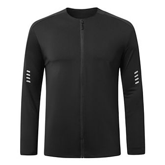 Men's Cycling Jersey Jacket Long Sleeve Full Zip Quick Dry Bike