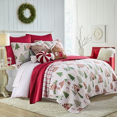 Levtex Home Gingerbread Village Quilt Set or Euro Sham