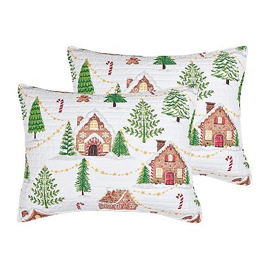 Levtex Home Gingerbread Village Quilt Set or Euro Sham