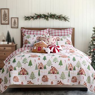 Levtex Home Gingerbread Village Quilt or Sham