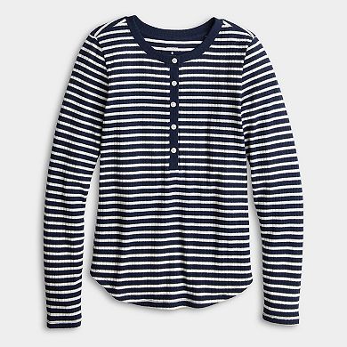 Women's Sonoma Goods For Life® Long Sleeve Henley Top