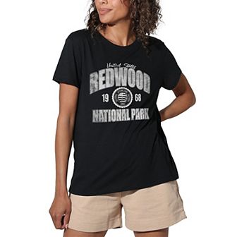 Juniors' Redwood Established Date Graphic Tee