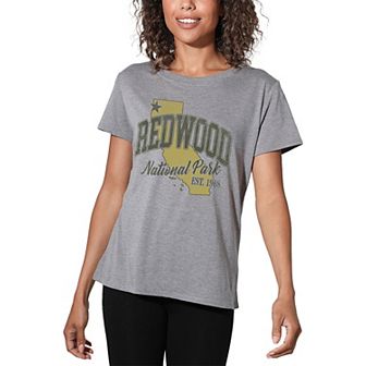 Juniors' Redwood State Line Graphic Tee