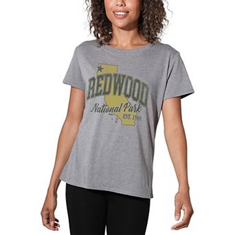 Juniors' Redwood State Line Graphic Tee