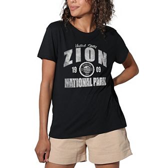 Juniors' Zion Established Date Graphic Tee