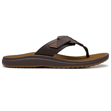 Clarks® Cloudsteppers Breeze Men's Cushioned Thong Flip Flop Sandals