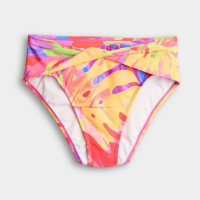 Women's Freshwater Palm Beach Twist-Front High Waist Swim Bottoms