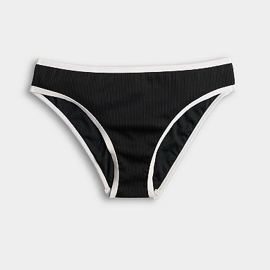 Women's Freshwater Contrast Trim Hipster Swim Bottoms