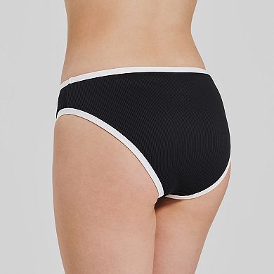 Women's Freshwater Contrast Trim Hipster Swim Bottoms