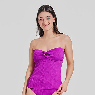 Women's Freshwater Ring Bandeau Tankini Swim Top