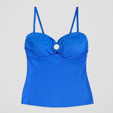 Women's Freshwater Ring Bandeau Tankini Swim Top