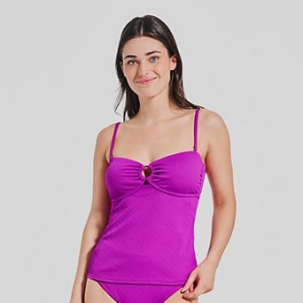 Women's Freshwater Ring Bandeau Tankini Swim Top