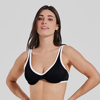 Women's Freshwater Contrast Trim Underwire Swim Top