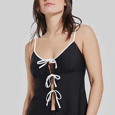 Women's Freshwater Bow Front Tankini Swim Top