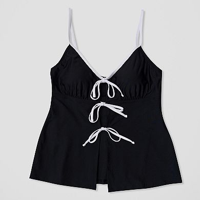 Women's Freshwater Bow Front Tankini Swim Top