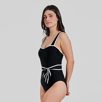 Women's Freshwater Bow Tie Bandeau One-Piece Swimsuit