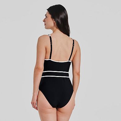 Women's Freshwater Bow Tie Bandeau One-Piece Swimsuit