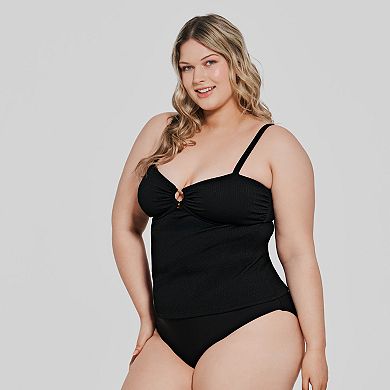 Plus Size Freshwater Ring Bandeau Tankini