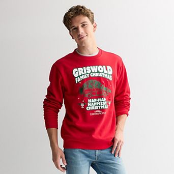 Men's Christmas Vacation Light Up Fleece Sweatshirt