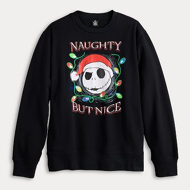 Men's Disney's Jack Skellington Light Up Fleece Sweatshirt