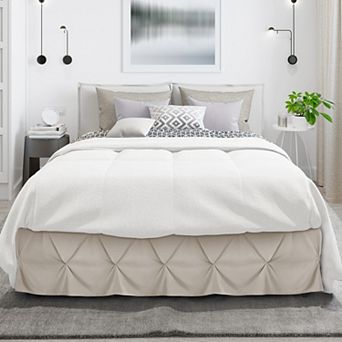 Nestl Bedding Pinch Pleat Design Bed Skirt