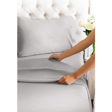 4 Piece 100% Cotton 400 Thread Count Sheet Set