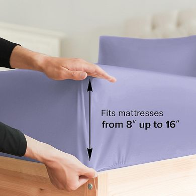 4 Piece Deep Pocket Microfiber (Muted, Vibrant, Heathered) Sheet Set
