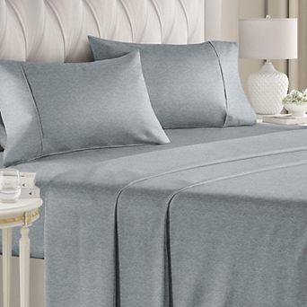 4 pc Deep Pocket Microfiber (Muted, Vibrant, Heathered) Sheet Set