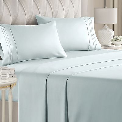 4 Piece Deep Pocket Microfiber (Muted, Vibrant, Heathered) Sheet Set